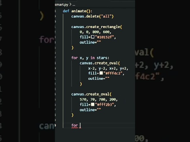 night view 🪟 ✨ #coding #python #viral
