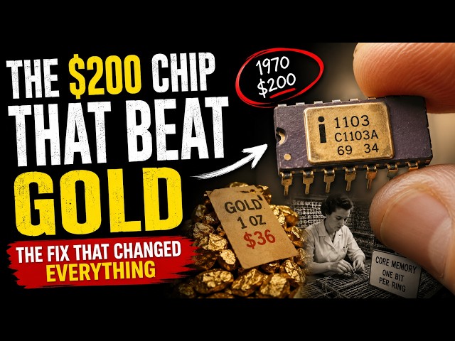 This $200 Memory Chip Cost More Than Gold in 1970 — Until One Fix Changed Everything