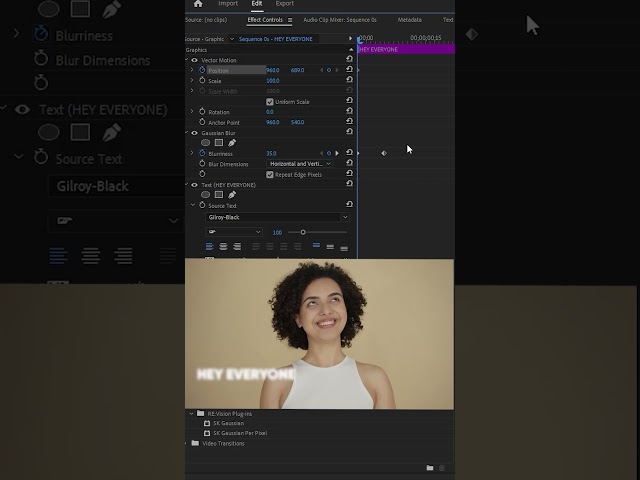 How to animate your Captions video in premiere pro #short #Premiere #Caption