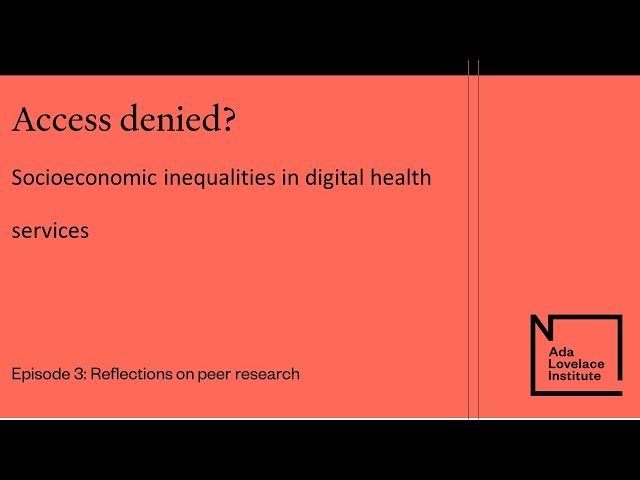 Access denied? series - Episode 3: Reflections on peer research