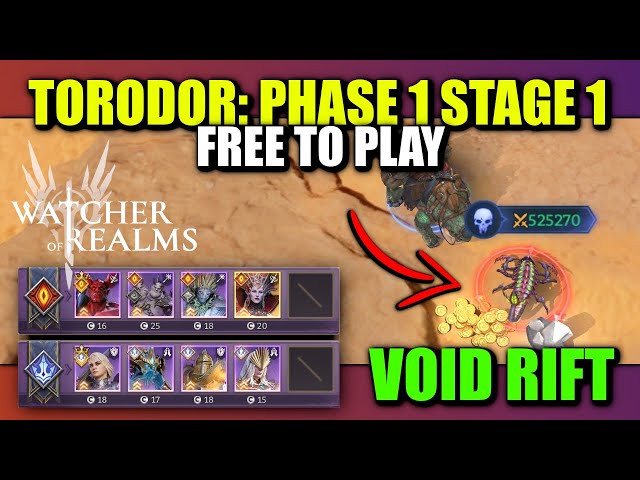 F2P Void Rift Torodor - Phase 1 Stage 1 | Watcher of Realms