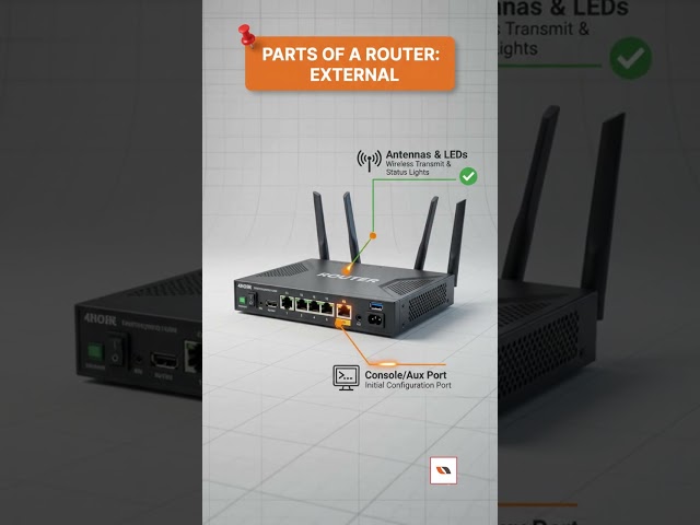 Parts of a Router Explained in 60 Seconds!