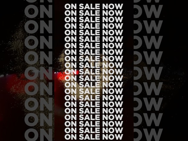 Tickets for my LIVE AV shows later this year are available now! General sale is tomorrow 10:00AM CET
