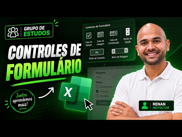 Grupo de Estudos | Excel | Controles de Formulário (Botões do Sistema)