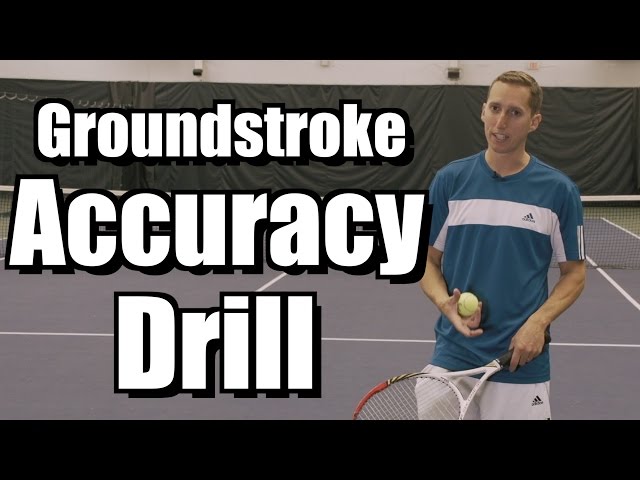 Baseline Accuracy Drill - Forehand and Backhand Tennis Lessons - Instruction from Essential Tennis