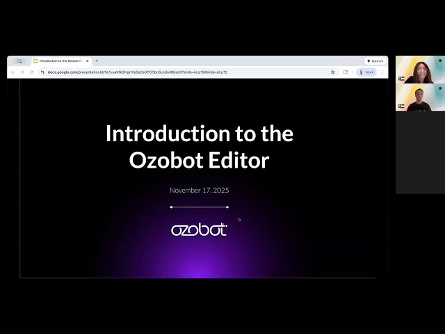 Introduction to the Ozobot Editor | November 2025 Webinar