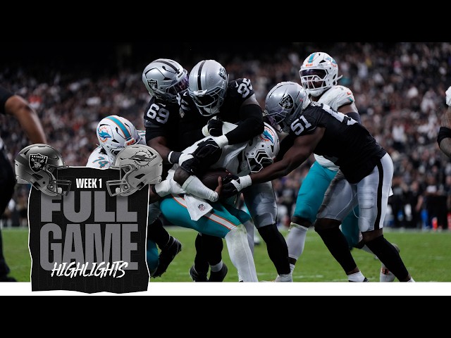 Las Vegas Raiders vs. Miami Dolphins Highlights | 2026 NFL Week 1