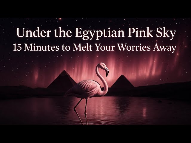 Under the Egyptian Pink Sky: 15 Minutes to Melt Your Worries Away