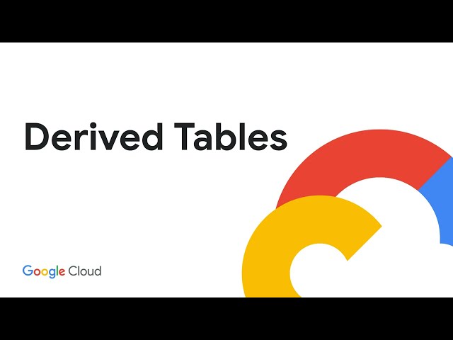 Looker Derived tables