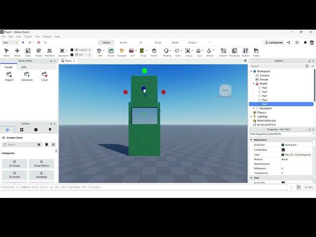 Roblox Studio Tutorial: Modeling a Low-Poly Door