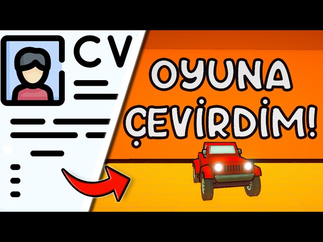 CV'm Çok Sıkıcıydı, OYUNA DÖNÜŞTÜRDÜM!