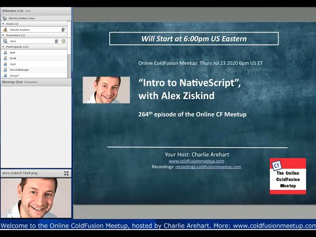 "Intro to NativeScript", with Alex Ziskind -- CFMeetup #264