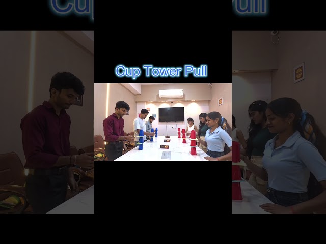 Cup Stacking Speed Challenge! Who's the Fastest? #challenge #shorts