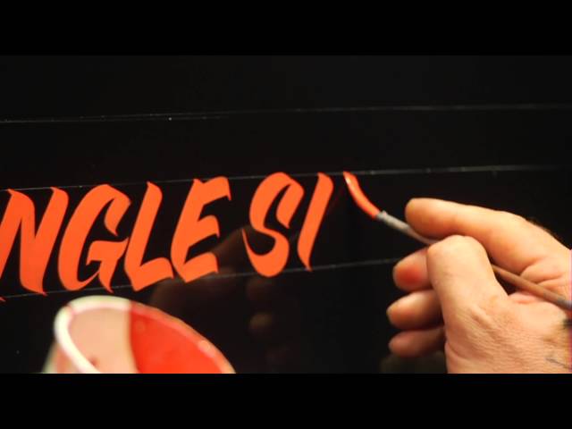 Single Stroke Lettering Demo by Glen Weisgerber