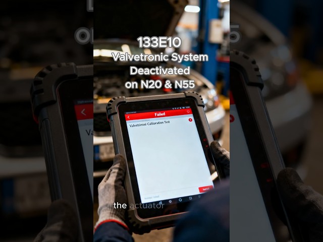 BMW Code 133E10 - Valvetronic System Deactivated on N20 or N55