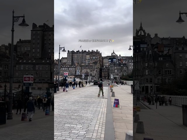 Prague or Edinburgh? 🏰✨ Which Fairytale City Would You Choose? #Shorts #scotland #travel #ytshorts
