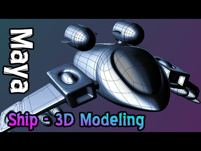 Space Ship/Jet - 3D Modeling (Maya Tutorial)