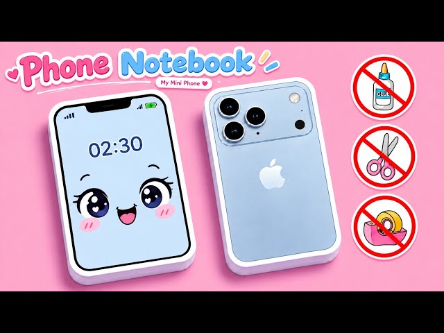 DIY IPhone notebook for kids | No glue no scissors craft | very easy craft for kids | mini notebook 