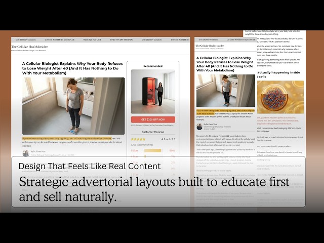 Stop Pitching, Start Teaching: My Latest High-Converting Advertorial Design