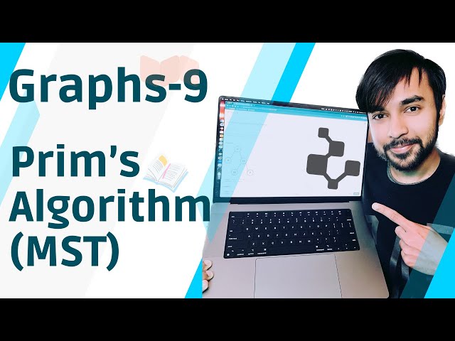 Graph Data Structure | Part 9 | Prim's Algorithm | MST Step by Step Demo & Code