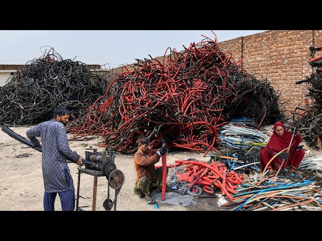 Millions of Electric Wire Recycling | Massive Giant Pots Production Process | Amazing technology