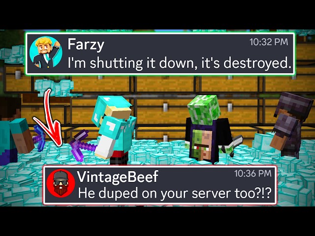 Duping $14.3 Billion USD on a Hermitcraft Youtuber's Pay-to-Win Minecraft Server...