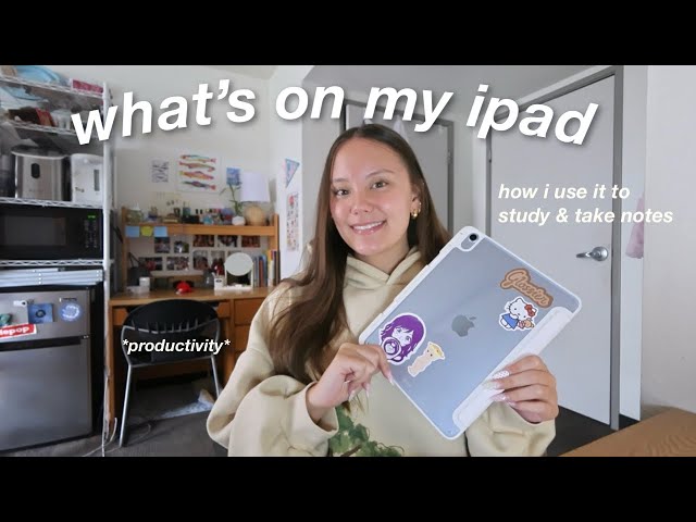 WHAT'S ON MY IPAD: how i study & take notes in college 📝