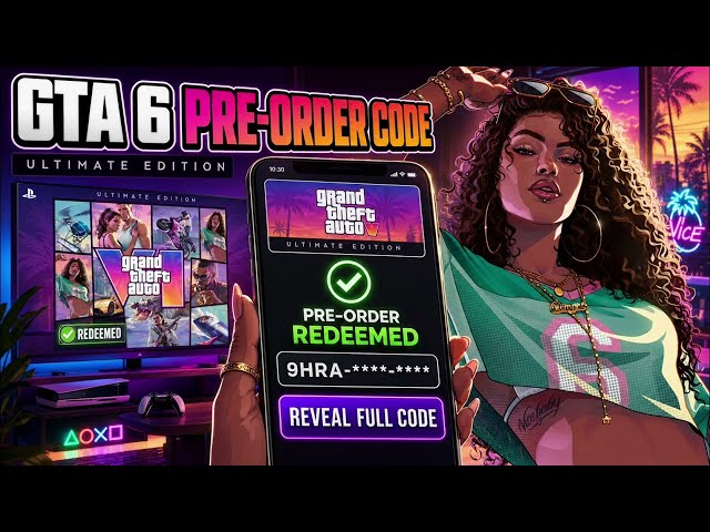 How to Get GTA 6 Free Pre-Order 🎮 Redeem Code for PS5 & Xbox 🌴