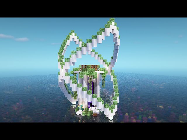 How to Build a Majestic Nether Portal with Enchanting Room | Minecraft Tutorial 🍀 (#59)