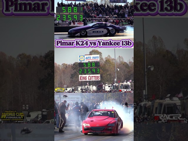 Pimar K24 TLX 5.88 @ 235mph vs El Yankee 13b RX8  #importvsdomestic