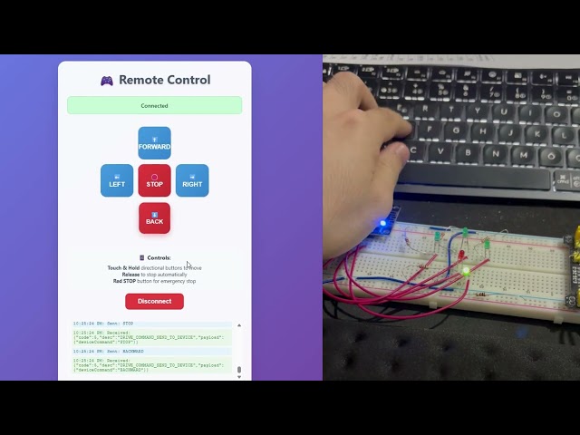 Esp32 - Java Spring Boot Websocket RC Car Control From Anywhere