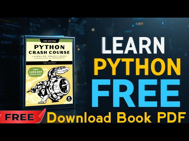 FREE Python Book for Beginners | Python Crash Course (Full Guide Download)