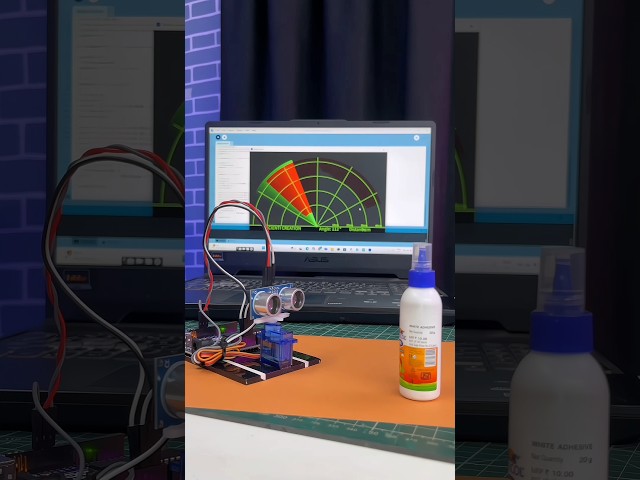 Making Object Detection Radar 📡 with Arduino Uno #shorts #cycling #shortsindia