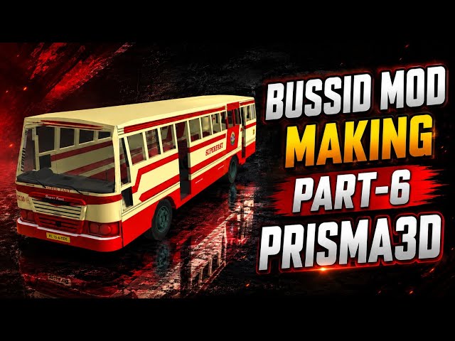 BUSSID Mod Making Part 6  | Complete Bus Body Modeling in Prisma3D | Android 3D Tutorial #meshmill 