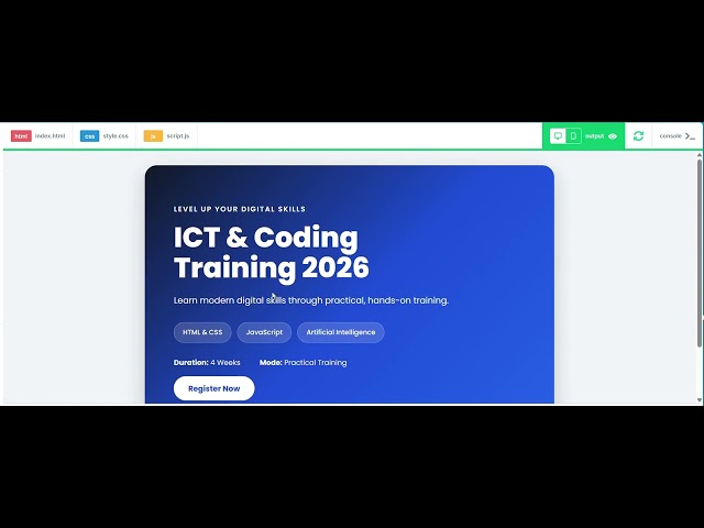 Introduction to coding - HTML & CSS_First Practical Test_15th Batch