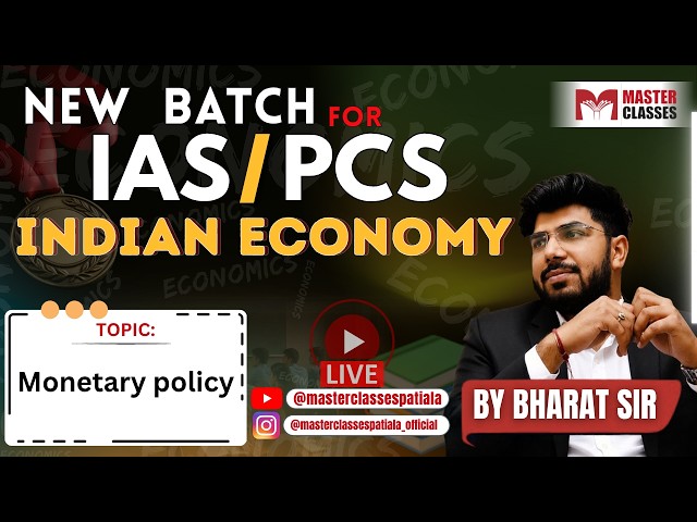 New IAS & PCS EVENING Batch | ECONOMY BY BHARAT SIR | 29-09-2026 | Call  8054400797 or 7707800072