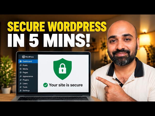 How to Secure Your WordPress Site for FREE: Done in 5 Minutes! 🔥