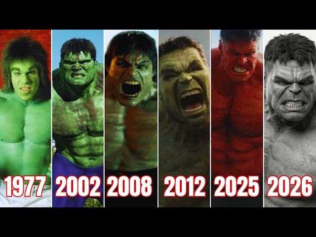 Every Hulk Transformation Evolution in Movies (1977–2026)