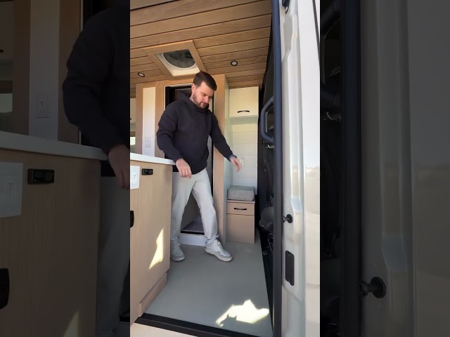 144” Sprinter featuring our Mini Beach House floor plan with a few custom modifications