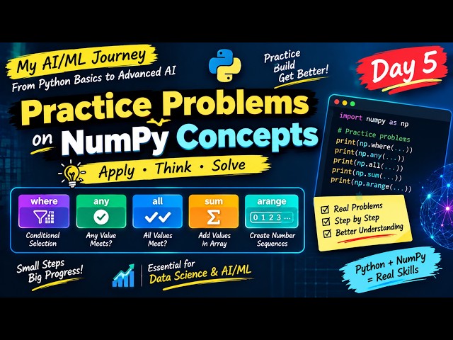 I Put My NumPy Skills to the Test! | AI/ML Journey Day 5