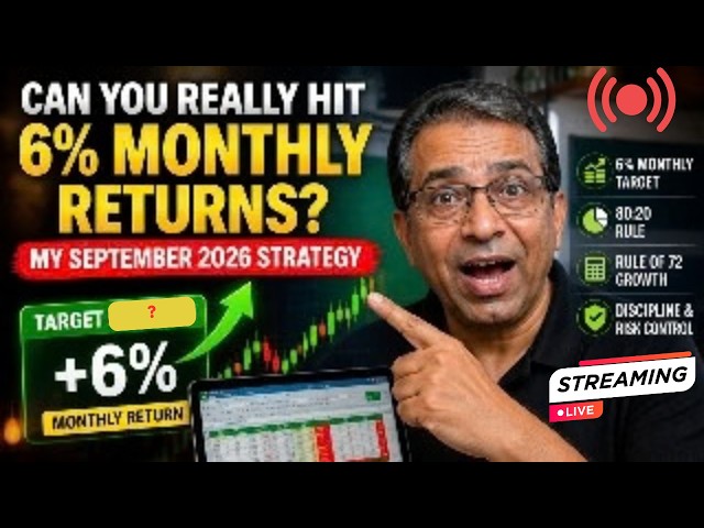Can you Really Hit 6% Monthly Return? My September month Strategy : Live Q&A