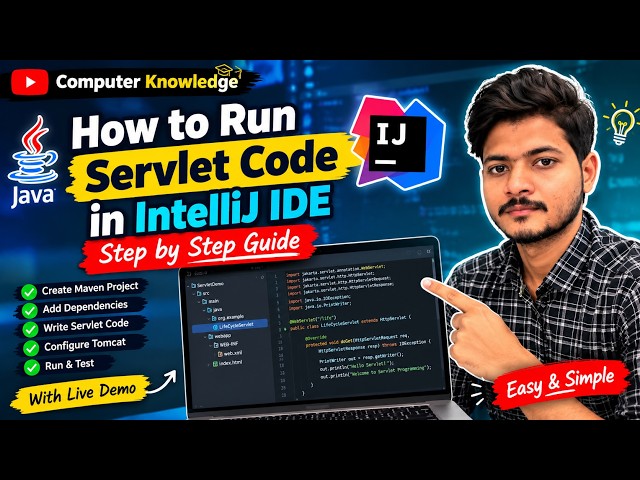 How to Run Servlet Code in IntelliJ IDEA | Step-by-Step Guide | Java Servlet + Tomcat