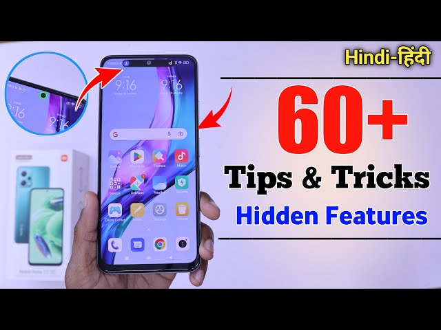 Redmi Note 12 5G Tips And Tricks - Top 60++ Hidden Features | Hindi-हिंदी