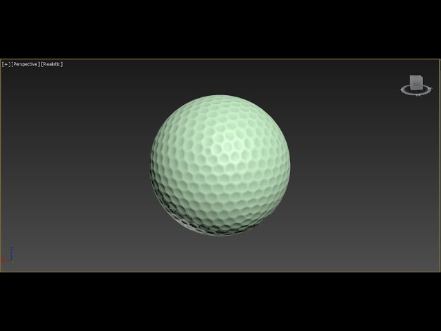 golf ball 3ds max