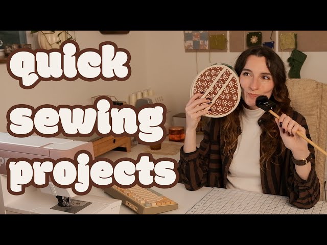 last minute sewing projects for you to make as gifts! | 10 freebies!