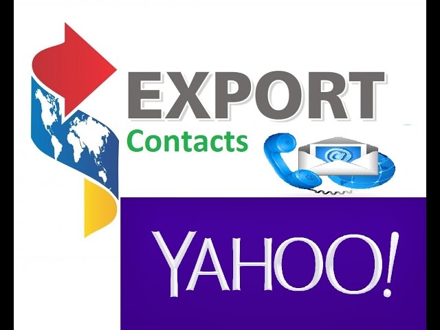How to export contact in yahoo