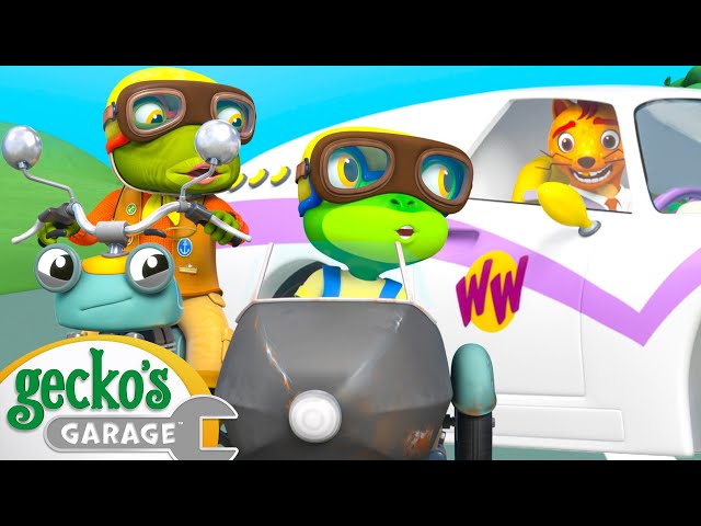 Gecko's Heart-Pounding Cliffside Car Chase! | Gecko's Garage | Toddler Fun Learning
