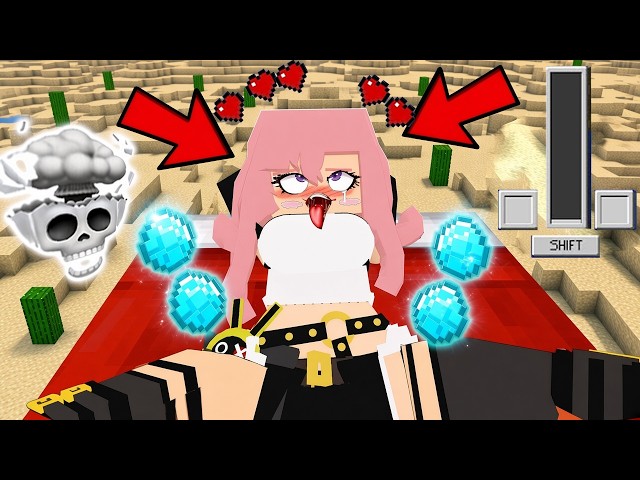 Jenny Tyan are TRAPPED by Diamonds in Minecraft Skyblock... Her Reaction SHOCKED Me...