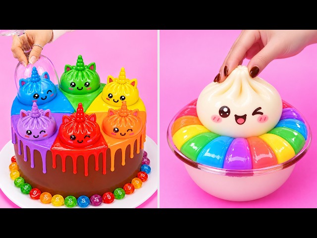 🌈🍰 Rainbow Cake in So Many Sweet Ways | Fun & Creative Dessert Ideas