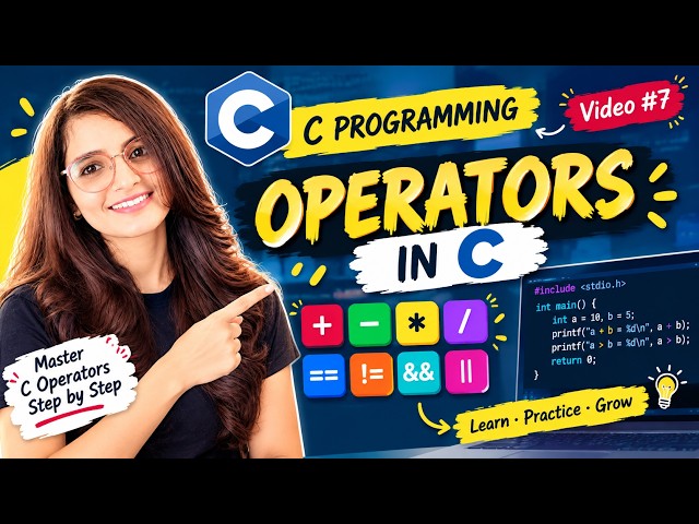  💻 C Operators in C Programming | All Operators Explained with Examples🚀✅